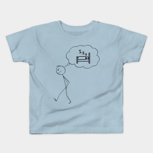 humor, sleep love Kids T-Shirt